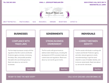Tablet Screenshot of developtradelaw.net